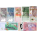 (262) ** PNew (PN64b, 65b,56g,61d, 66d,63e,67b) Mauritius - 25-2000 Rupees (Set of 7 Notes)